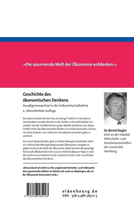 Produktbild: Geschichte des &ouml;konomischen Denkens