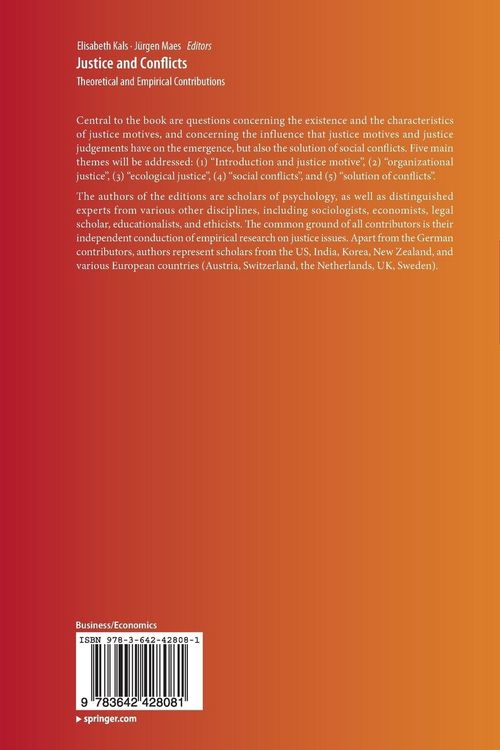 Produktbild: Justice and Conflicts