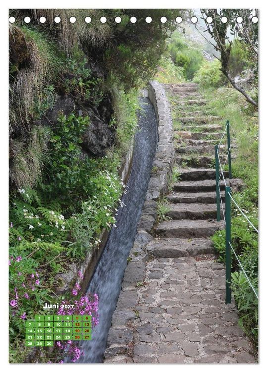 Produktbild: Levadas auf Madeira. Wildromantische Wanderwege (Tischkalender 2027 DIN A5 hoch), CALVENDO Monatskalender