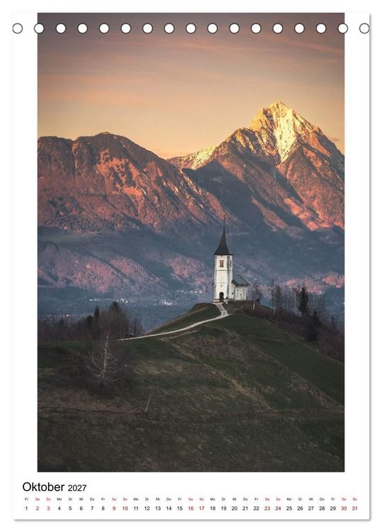Produktbild: Alpenblicke - Ein Jahr in den Alpen (Tischkalender 2027 DIN A5 hoch), CALVENDO Monatskalender