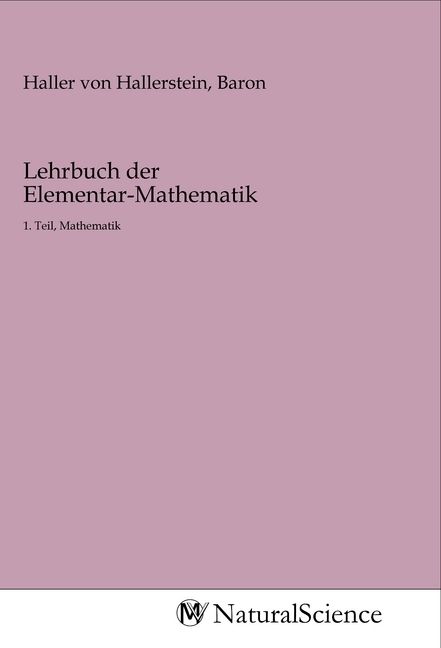 Produktbild: Lehrbuch der Elementar-Mathematik