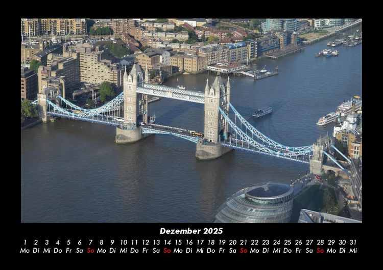 Produktbild: London 2025 Fotokalender DIN A3