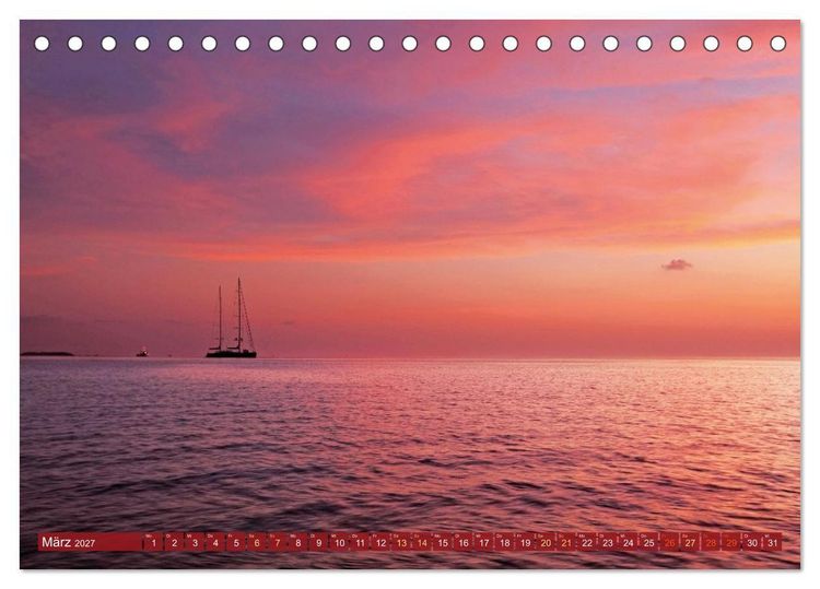 Produktbild: Die Malediven: Fluchtpunkt Sehnsucht (Tischkalender 2027 DIN A5 quer), CALVENDO Monatskalender