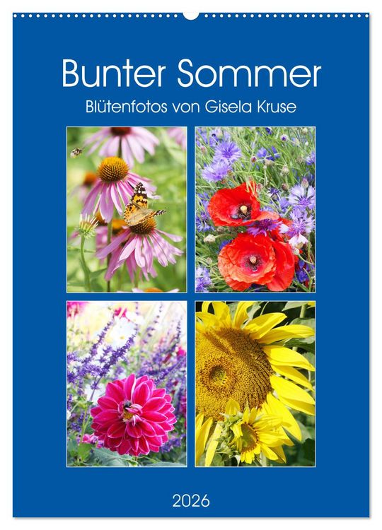 Produktbild: Bunter Sommer (Wandkalender 2026 DIN A2 hoch), CALVENDO Monatskalender