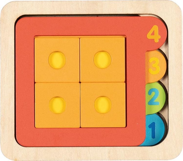 Produktbild: Schichtenpuzzle Zahlen und geometrische Formen