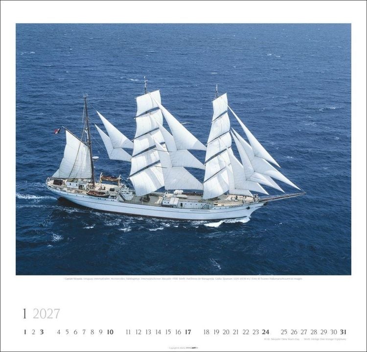 Produktbild: Tall Ships Kalender 2027