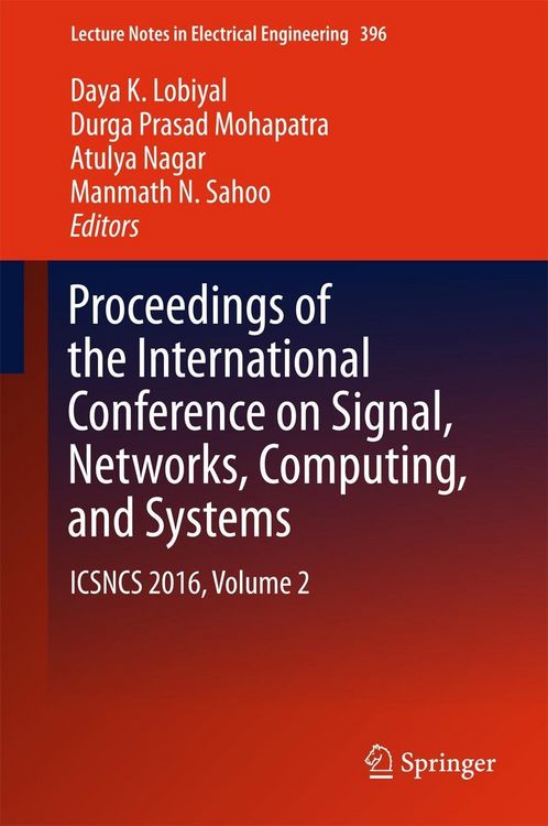Produktbild: Proceedings of the International Conference on Signal, Networks, Computing, and Systems