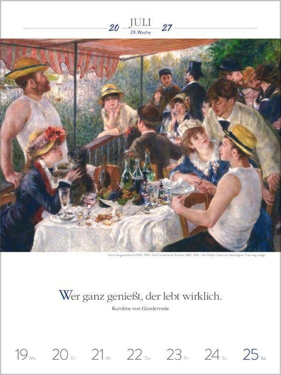 Produktbild: Literaturkalender Kunst 2027