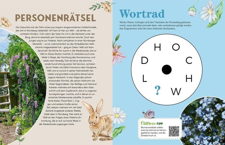 Produktbild: Das Garten-R&auml;tselbuch &ndash; Mit Profi-Tipps von "mein sch&ouml;ner Garten" f&uuml;r das ganze Jahr