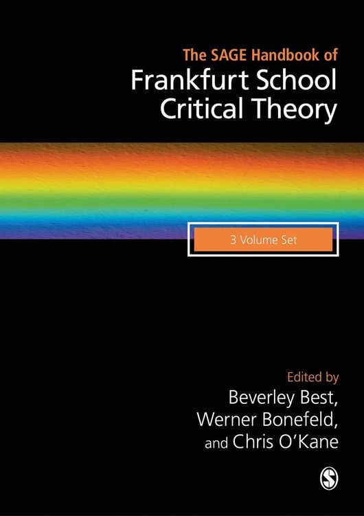 Produktbild: The SAGE Handbook of Frankfurt School Critical Theory