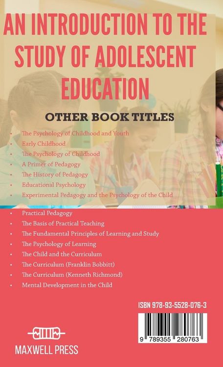 Produktbild: Introduction to the Study of Adolescent Education
