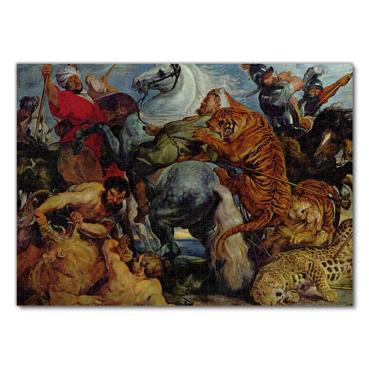 Produktbild: Lais Puzzle Peter Paul Rubens - Tiger- und L&ouml;wenjagd 1000 Teile