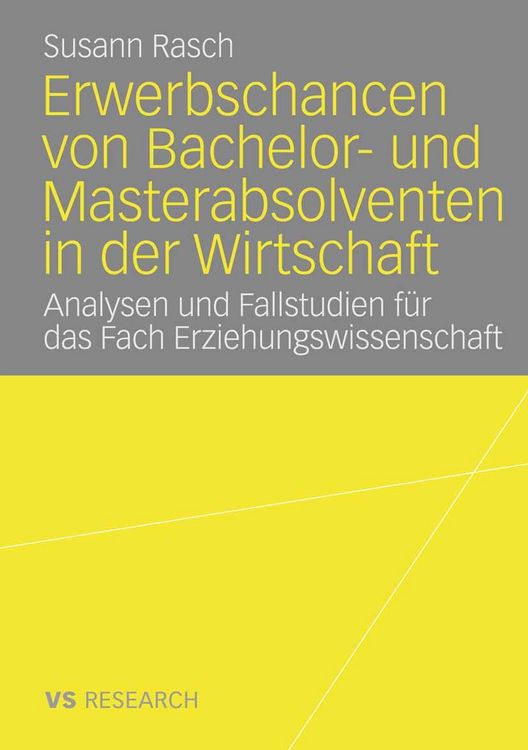 Produktbild: Erwerbschancen von Bachelor- und Master-Absolventen in der Wirtschaft