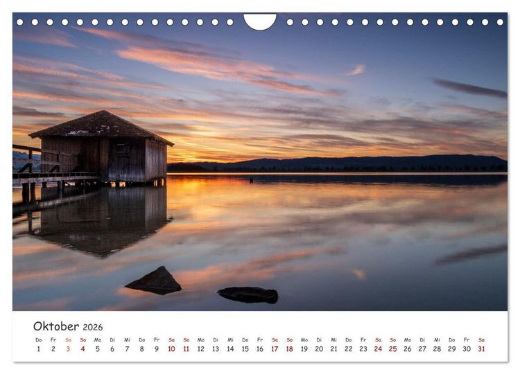Produktbild: Einzigartige Seen in Bayern (Wandkalender 2026 DIN A4 quer), CALVENDO Monatskalender
