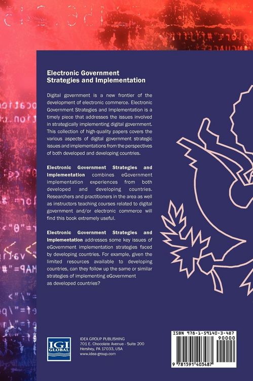 Produktbild: Electronic Government Strategies and Implementation