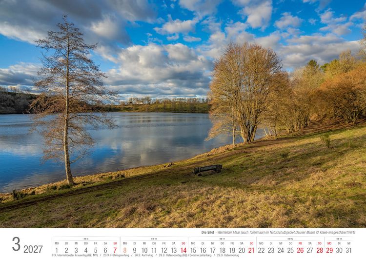 Produktbild: Eifel 2027 Bildkalender A3 Spiralbindung