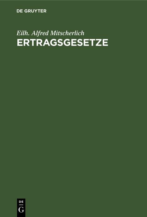 Produktbild: Ertragsgesetze