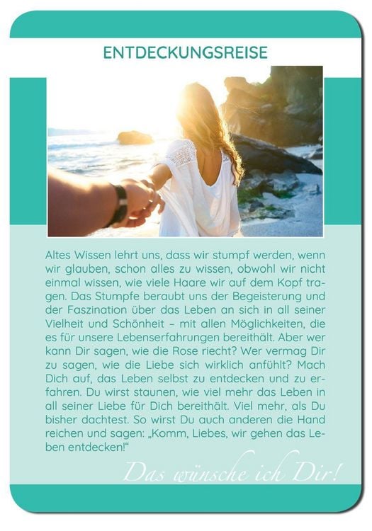 Produktbild: Das w&uuml;nsche ich Dir | 62 Achtsamkeitskarten | Lebensweisheiten, Coaching & Empowerment | sch&ouml;ne Geschenkidee