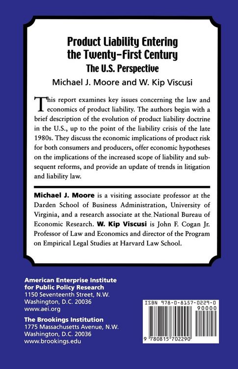 Produktbild: Product Liability Entering the Twenty-First Century