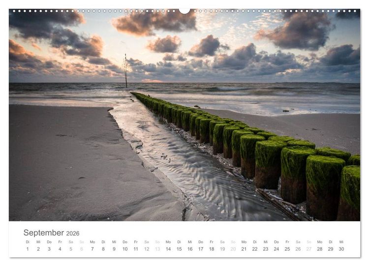 Produktbild: Nordfriesische Inselwelt - Bunte Watt- und Wolkenlandschaften (Wandkalender 2026 DIN A2 quer), CALVENDO Monatskalender