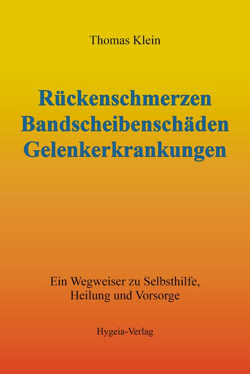 Produktbild: R&uuml;ckenschmerzen, Bandscheibensch&auml;den und Gelenkerkrankungen
