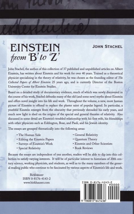 Produktbild: Einstein from 'B' to 'Z'