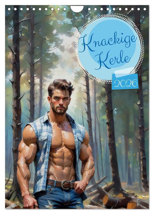 Produktbild: Knackige Kerle (Wandkalender 2026 DIN A4 hoch), CALVENDO Monatskalender