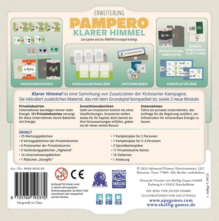 Produktbild: Pombo, J: Pampero - Klarer Himmel