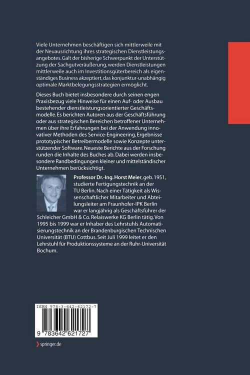 Produktbild: Dienstleistungsorientierte Gesch&auml;ftsmodelle im Maschinen- und Anlagenbau