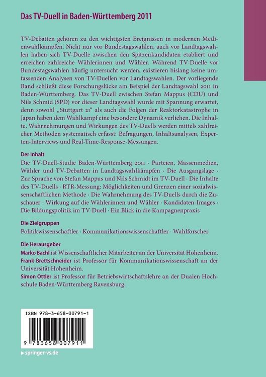 Produktbild: Das TV-Duell in Baden-W&uuml;rttemberg 2011