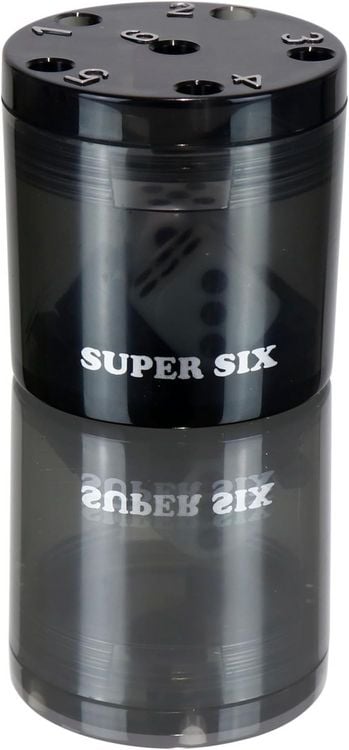 Produktbild: BestSaller 3013 - SUPER SIX Travel aus ABS - Schwarz, 5cm+ &Oslash; 5cm, Reisespiel