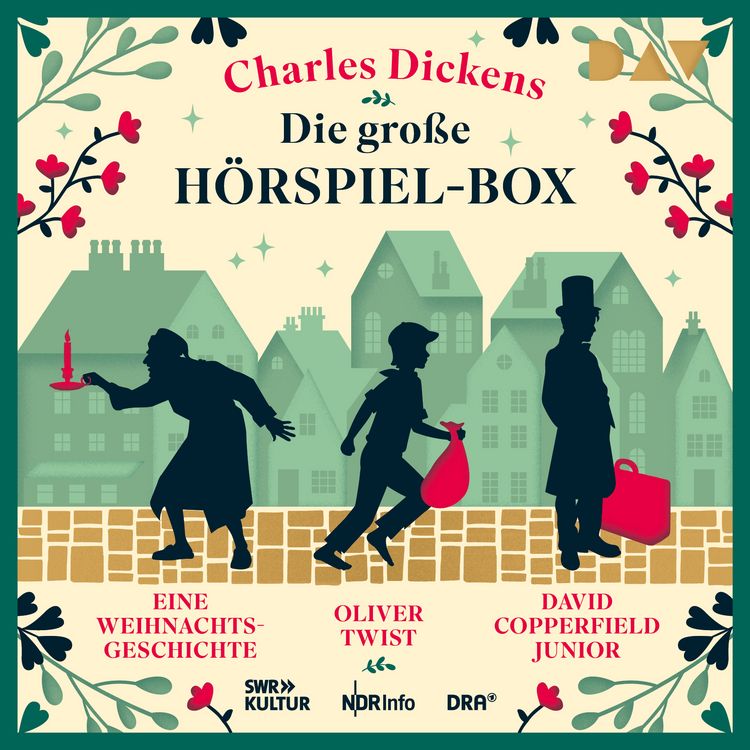 Produktbild: Die gro&szlig;e H&ouml;rspiel-Box &ndash; Eine Weihnachtsgeschichte, Oliver Twist, David Copperfield Junior