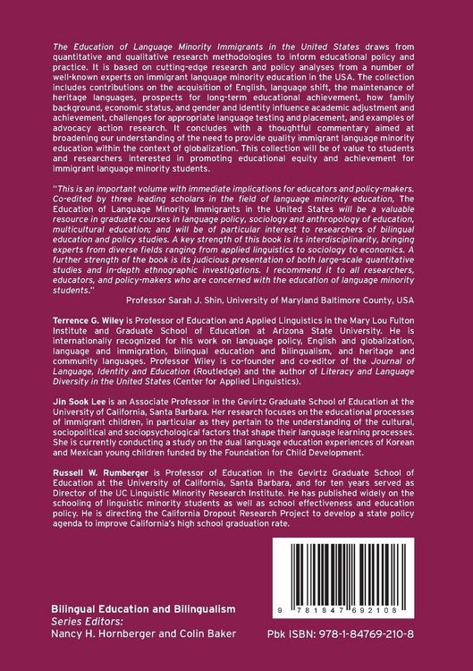 Produktbild: The Education of Language Minority Immigrants in the United States