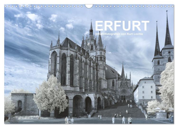 Produktbild: Erfurt - Infrarotfotografien von Kurt Lochte (Wandkalender 2026 DIN A3 quer), CALVENDO Monatskalender