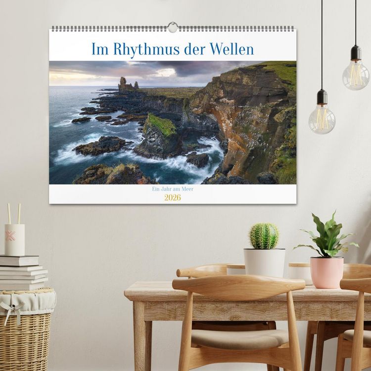 Produktbild: Im Rhythmus der Wellen - Ein Jahr am Meer (Wandkalender 2026 DIN A2 quer), CALVENDO Monatskalender