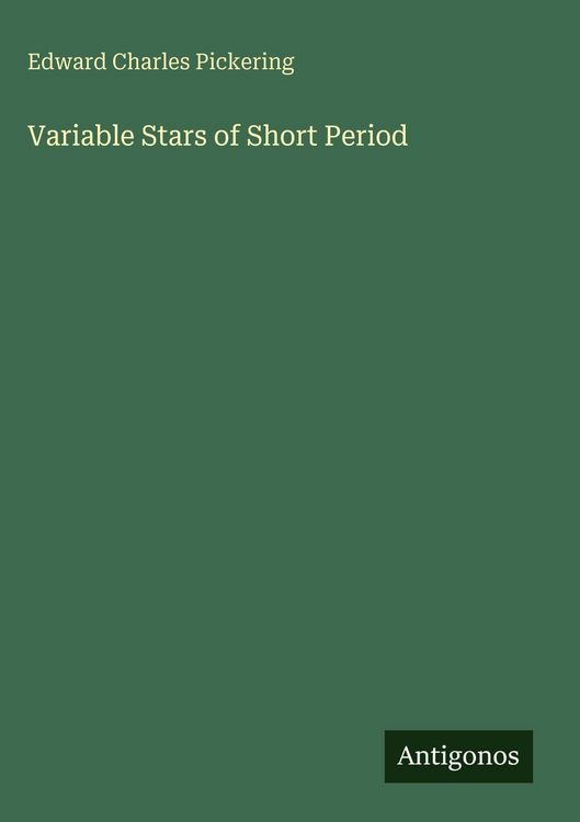 Produktbild: Variable Stars of Short Period