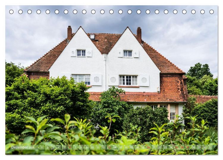 Produktbild: Die Villenkolonie in Buchschlag (Tischkalender 2026 DIN A5 quer), CALVENDO Monatskalender