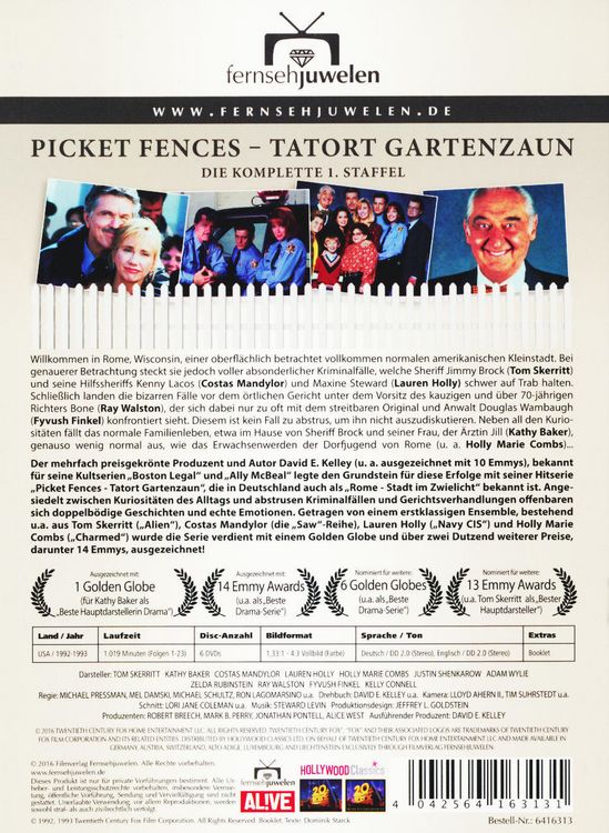 Produktbild: Picket Fences - Tatort Gartenzaun - Die komplette Staffel 1 [6 DVDs]