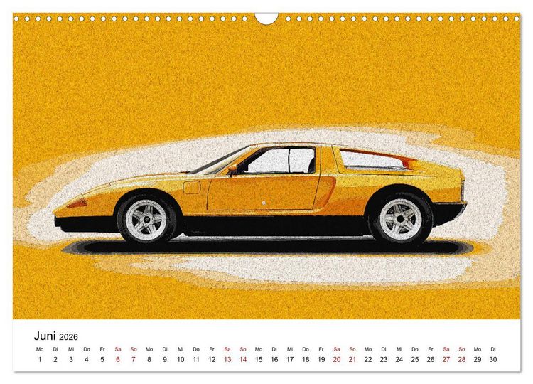 Produktbild: Car Art Edition Sportwagenlegenden (Wandkalender 2026 DIN A3 quer), CALVENDO Monatskalender