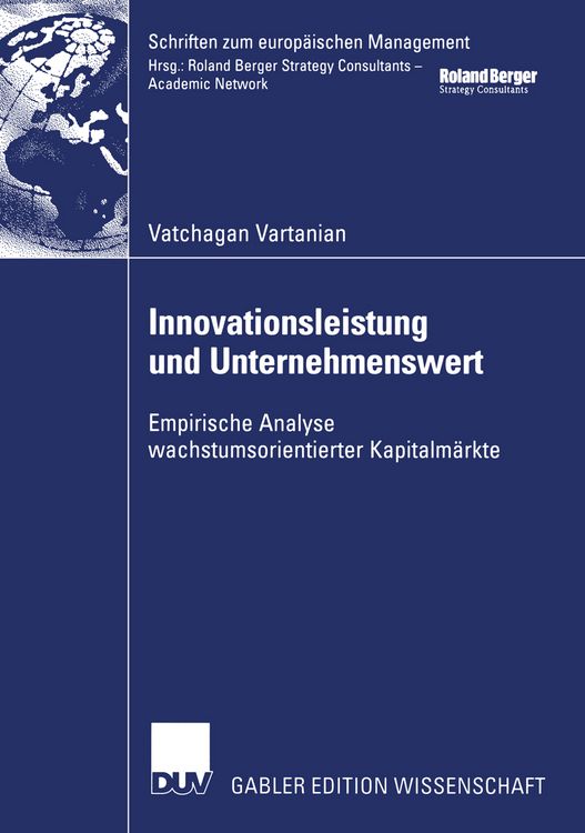 Produktbild: Innovationsleistung und Unternehmenswert