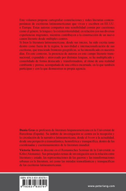 Produktbild: Constelaciones y redes literarias de escritoras latinoamericanas actuales entre Am&eacute;rica y Europa