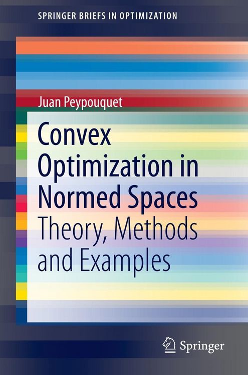 Produktbild: Convex Optimization in Normed Spaces