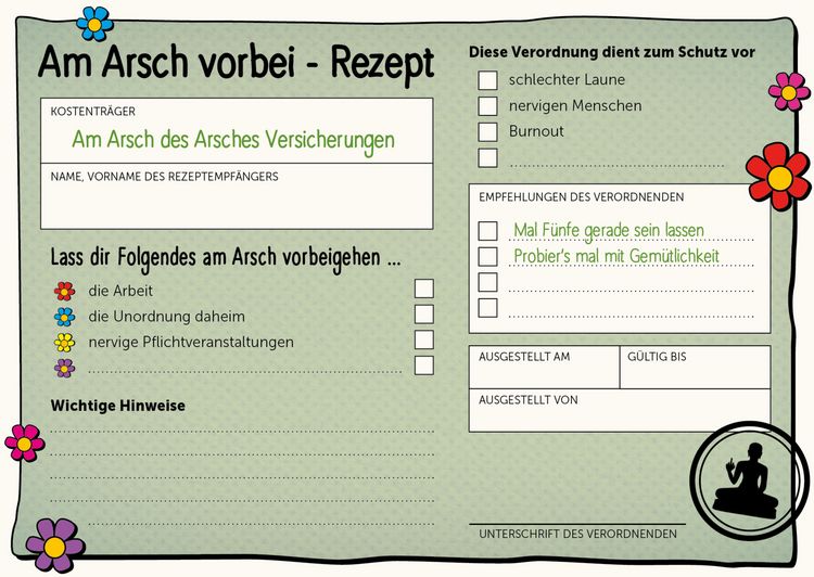Produktbild: Am Arsch vorbei &ndash; Gelassenheit auf Rezept