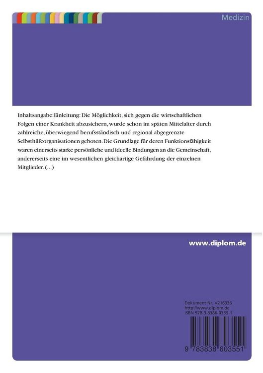 Produktbild: Das Krankenversicherungssystem in Deutschland und M&ouml;glichkeiten der Beitragsgestaltung und Beitragsbeeinflussung