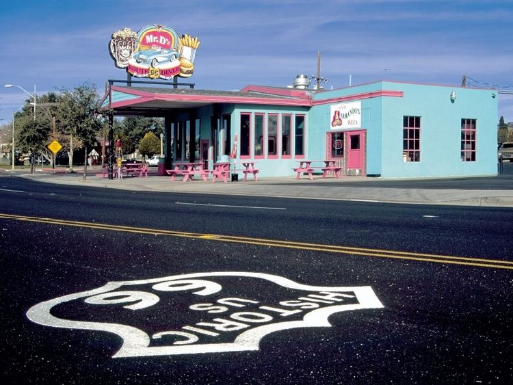 Produktbild: CALVENDO Puzzle Mr. D'z, Route 66 Diner, Kingman, Arizona | 1000 Teile Lege-Gr&ouml;&szlig;e 64x48cm Foto-Puzzle f&uuml;r gl&uuml;ckliche Stunden