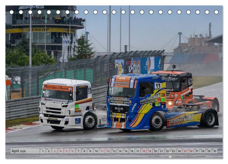 Produktbild: Best of TRUCK RACING (Tischkalender 2026 DIN A5 quer), CALVENDO Monatskalender