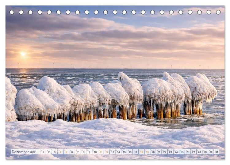 Produktbild: Inseltr&auml;ume R&uuml;gen &ndash; 12 Monate pure Ostsee-Magie (Tischkalender 2027 DIN A5 quer), CALVENDO Monatskalender