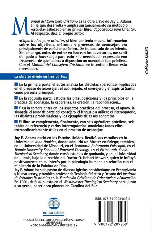 Produktbild: Los Manual del Consejero Cristiano