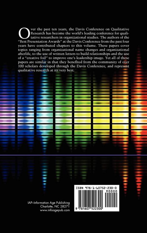 Produktbild: Qualitative Organizational Research, Best Papers from the Davis Conference on Qualitative Research, Volume 2 (Hc)