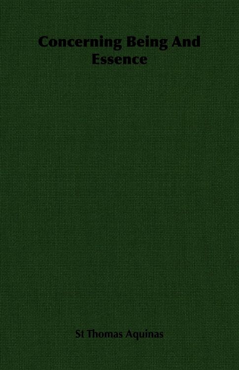 Produktbild: Concerning Being and Essence